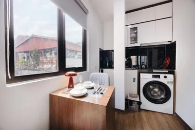 BOHO Văn Miếu - Cozy Studio with LIFT, Netflix, washer anđ dryer – Fotos 4