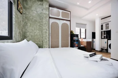 BOHO Văn Miếu - Cozy Studio with LIFT, Netflix, washer anđ dryer – Fotos 6